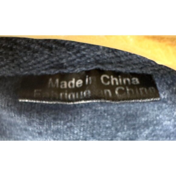 Volcom Hooded Sweatshirt Men L Blue Yellow Graphic Accents & Kangaroo Pocket - Picture 12 of 14